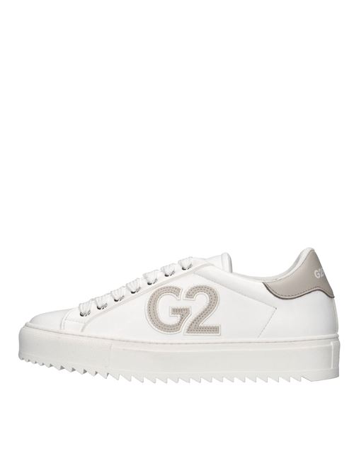 Sneakers in pelle G2FIRENZE | RICAMO G2BIANCO-BEIGE